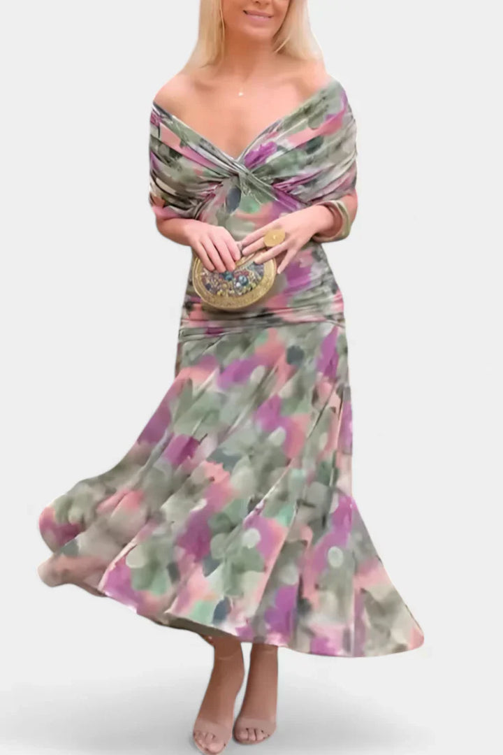 Althéa | Robe midi en tulle à encolure en V