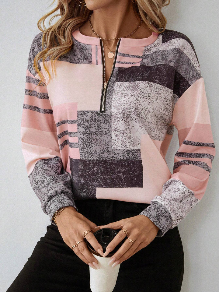 Marine | Pull rétro à blocs de couleur