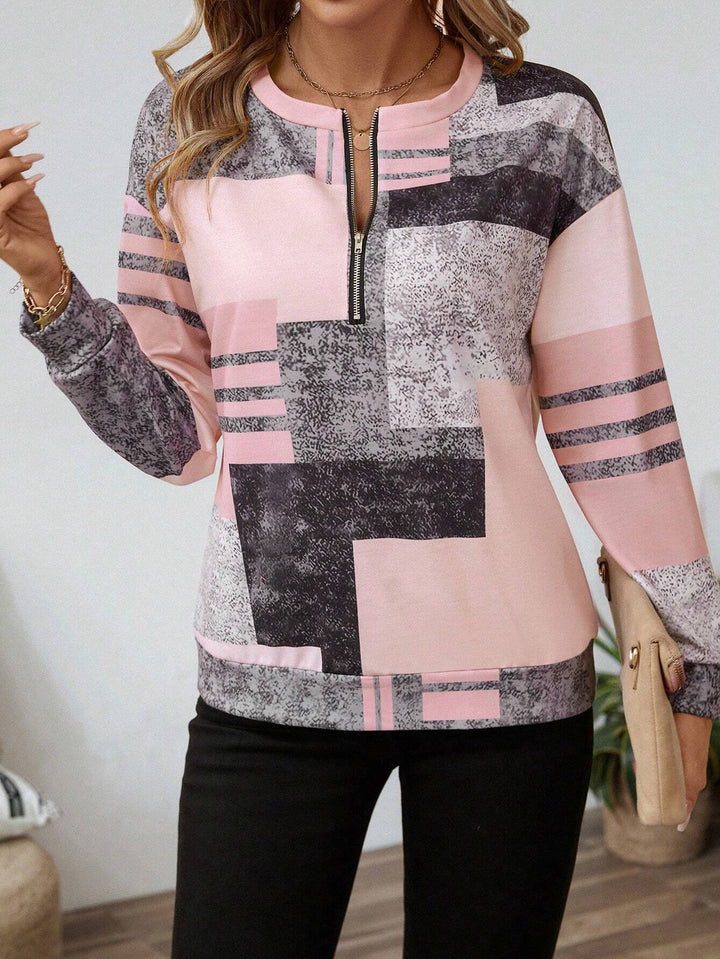 Marine | Pull rétro à blocs de couleur
