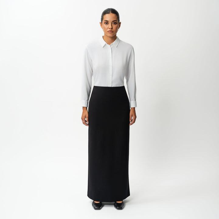 Tailored Ponte Maxi Skirt