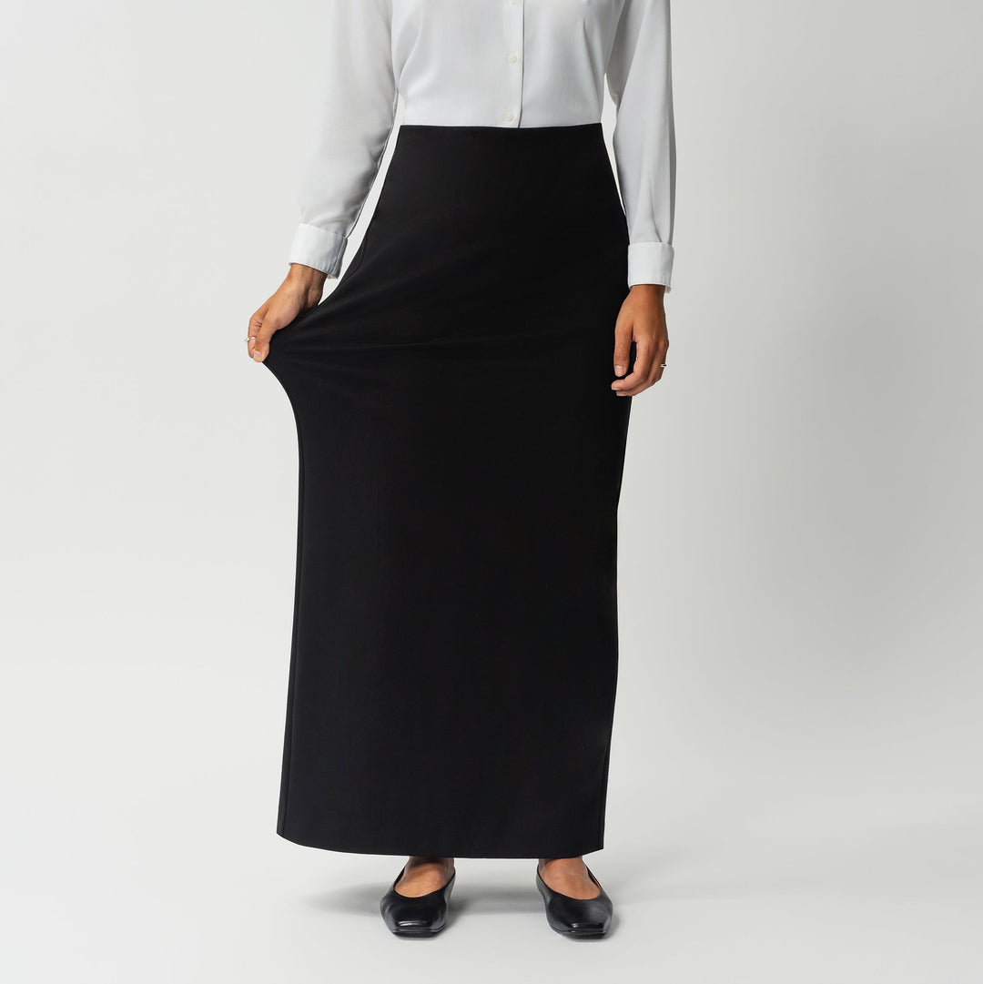 Tailored Ponte Maxi Skirt