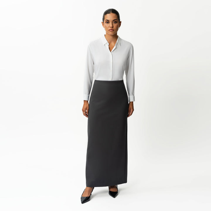 Tailored Ponte Maxi Skirt
