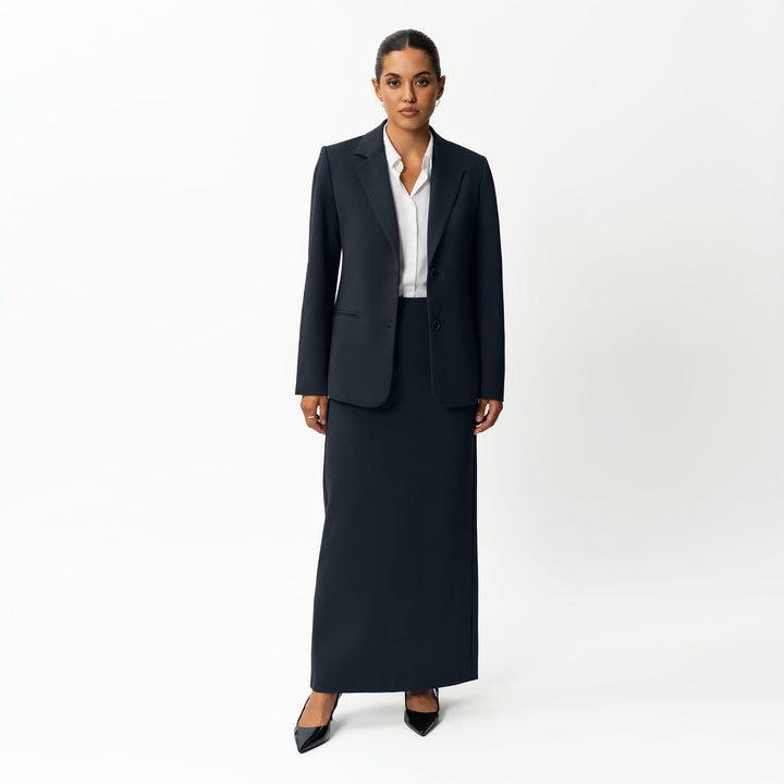 Tailored Ponte Maxi Skirt