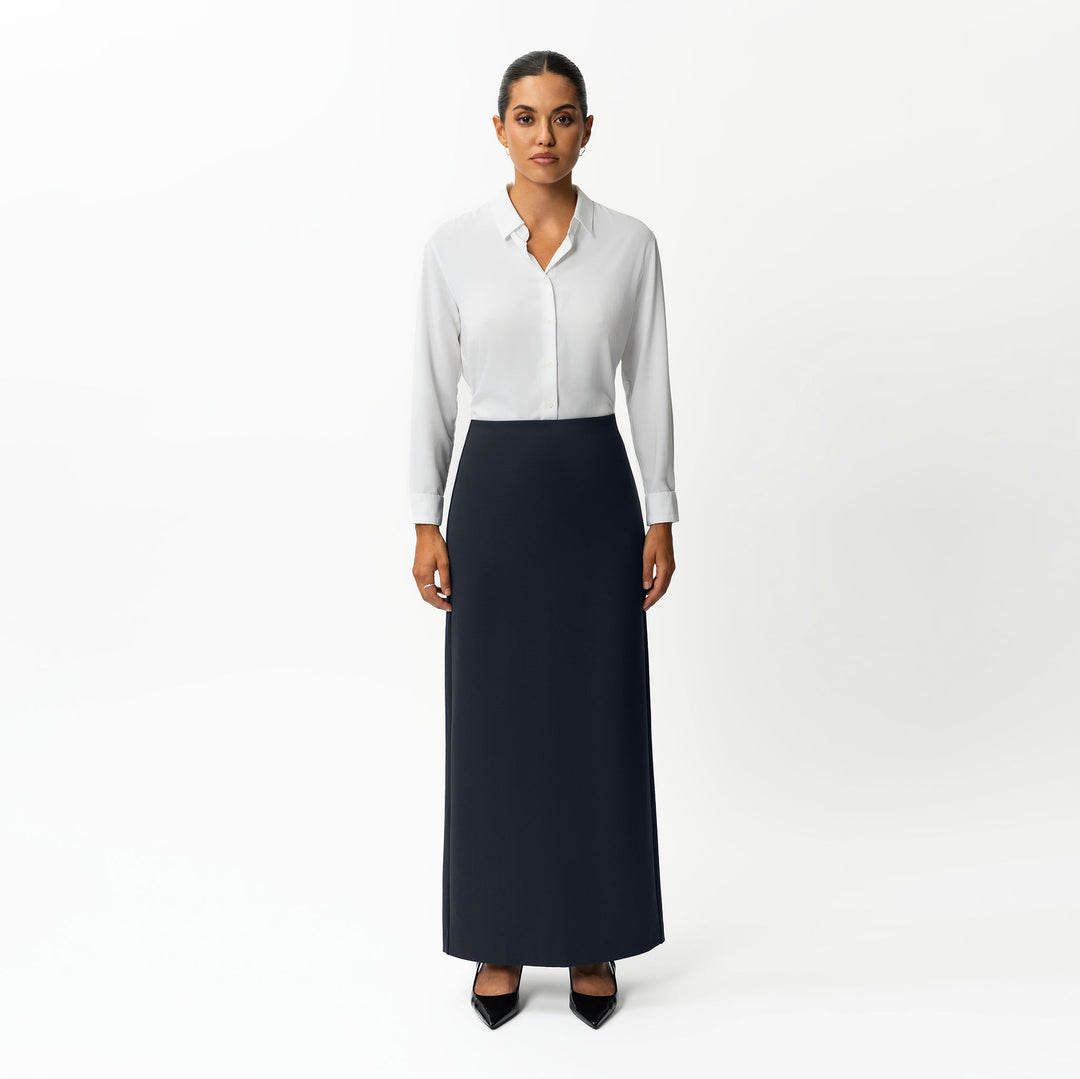 Tailored Ponte Maxi Skirt