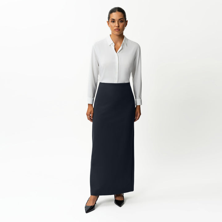 Tailored Ponte Maxi Skirt