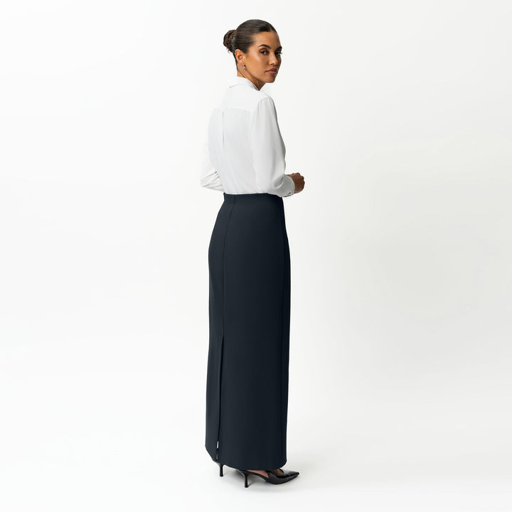 Tailored Ponte Maxi Skirt