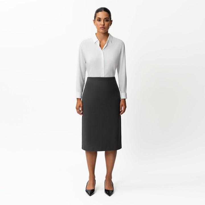Tailored Ponte Midi Skirt