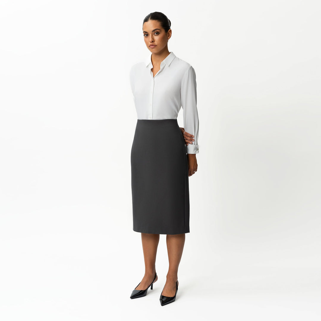 Tailored Ponte Midi Skirt