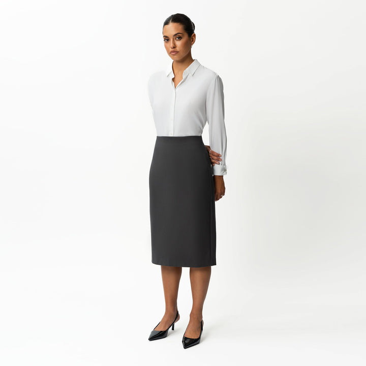 Tailored Ponte Midi Skirt