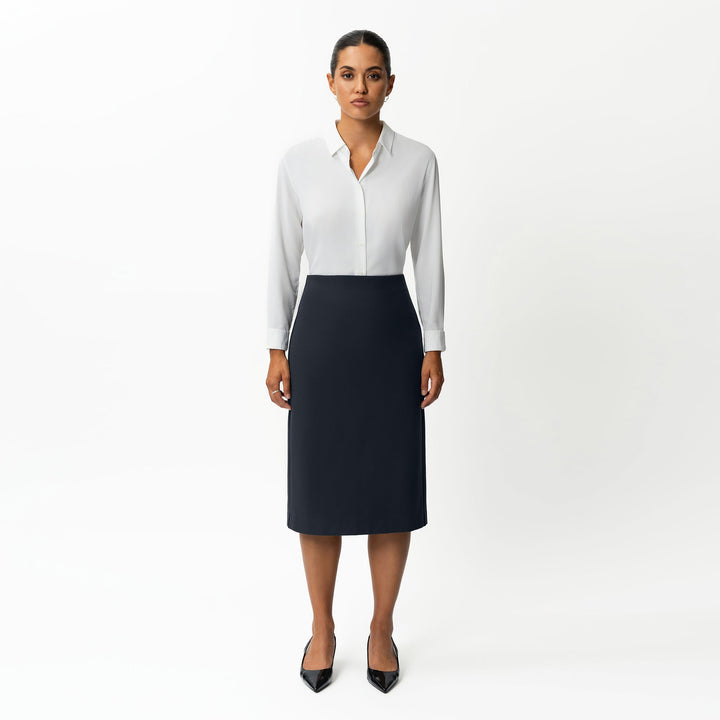 Tailored Ponte Midi Skirt