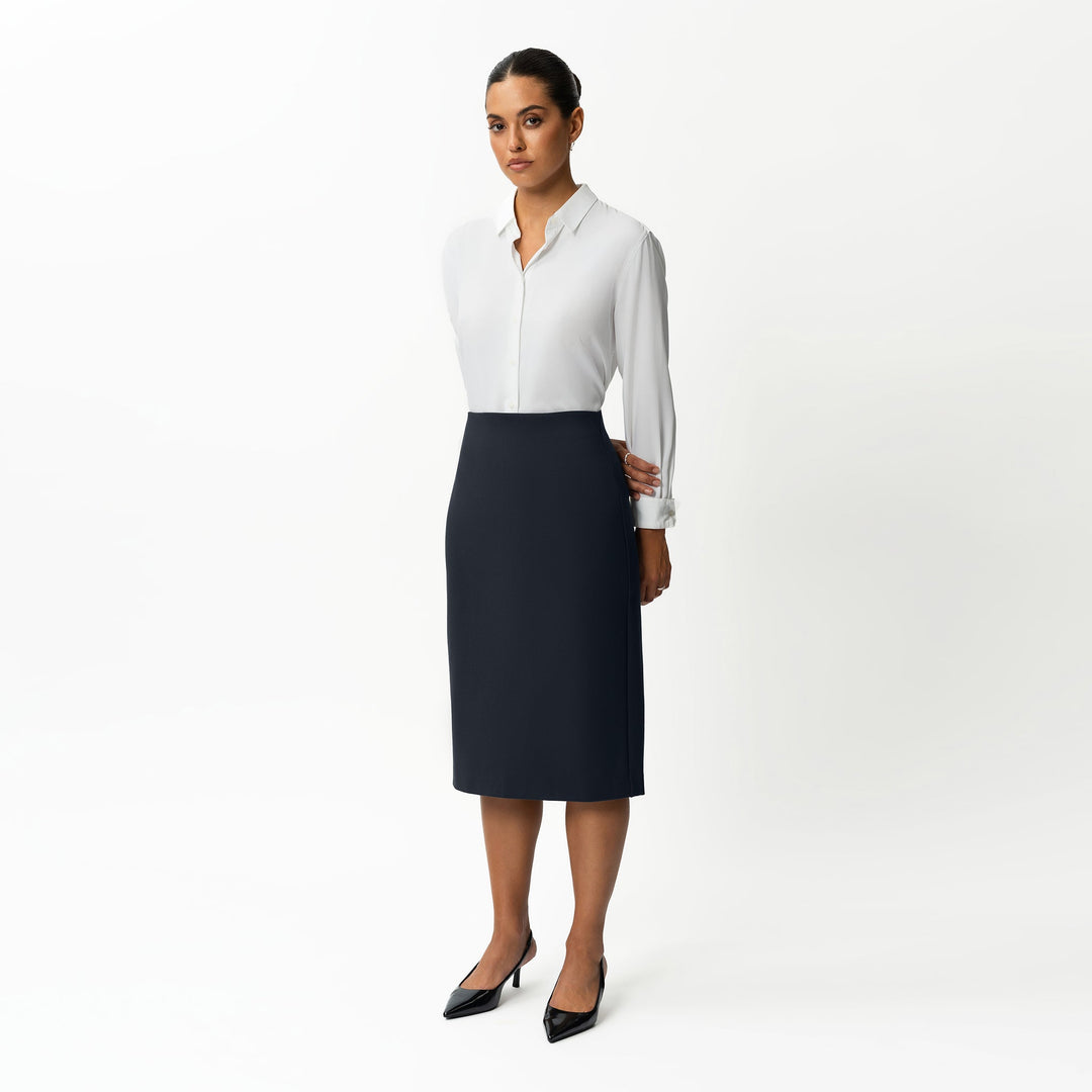 Tailored Ponte Midi Skirt