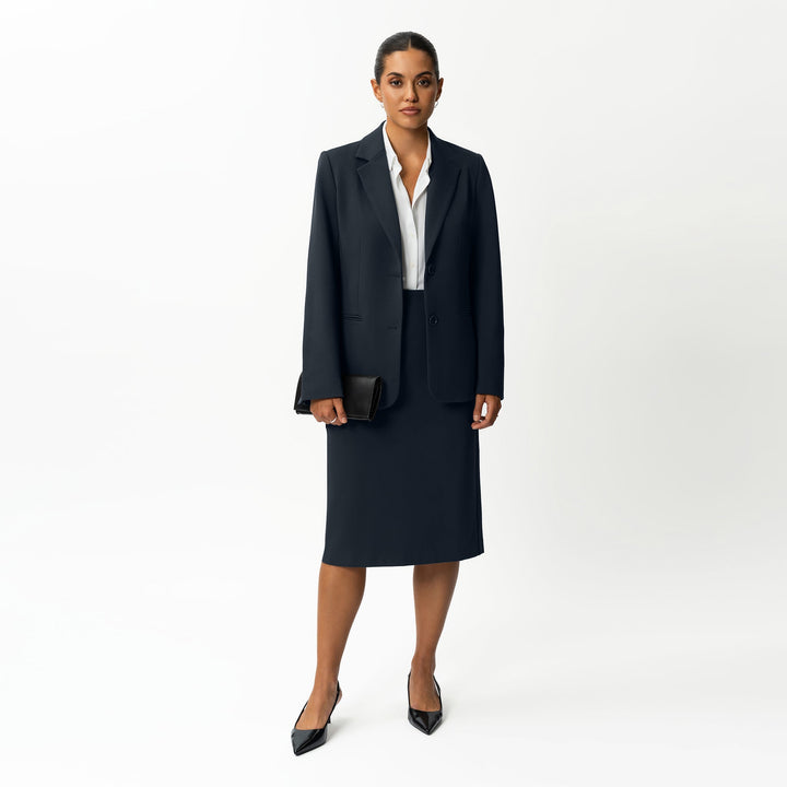 Tailored Ponte Midi Skirt