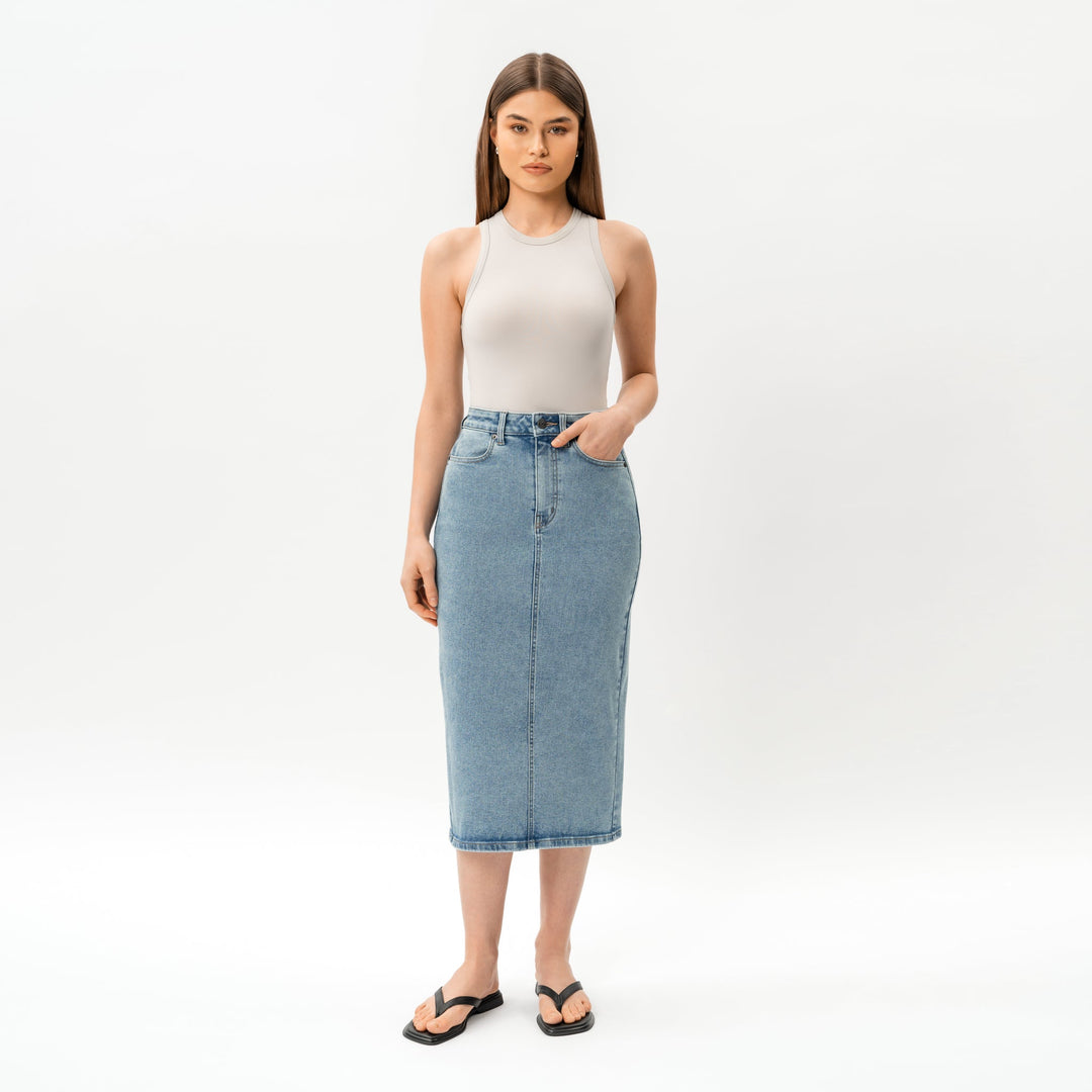 Stretchy ComfortDenim™ Skirt
