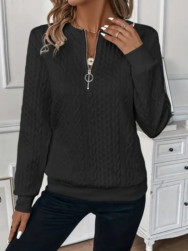 Blanche | Pull-on maillot med detaljeret lynlås