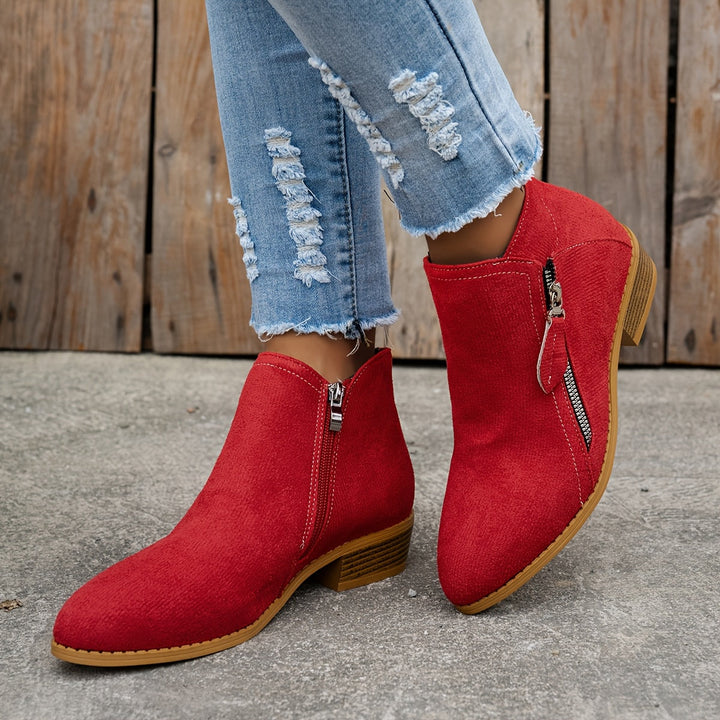 Ivonne | Bottines kontraheret med fermeture éclair lateralt