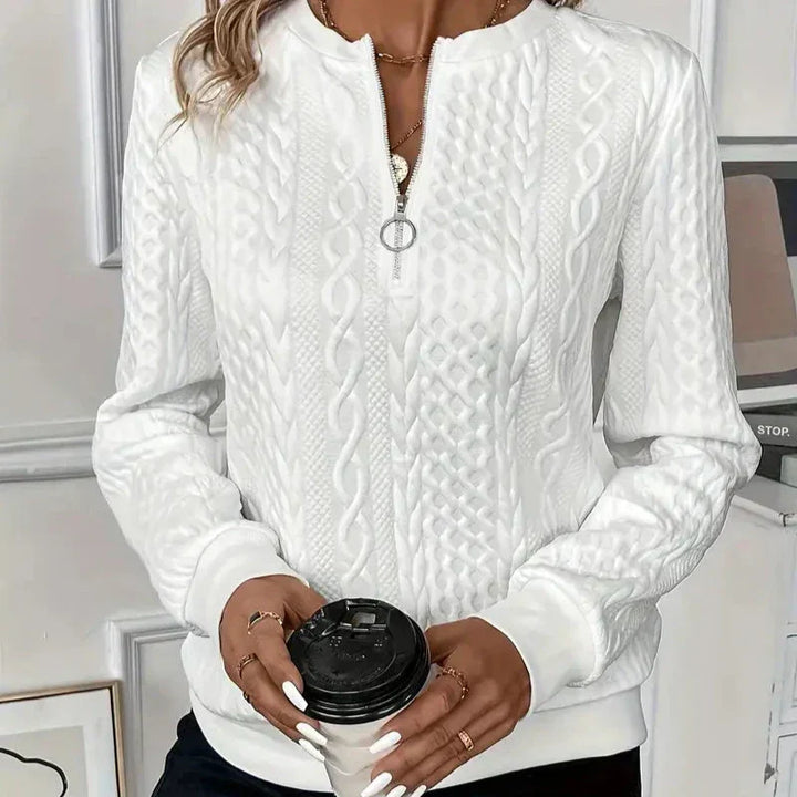 Blanche | Pull-on maillot med detaljeret lynlås
