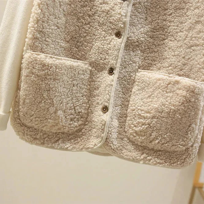 Ambre | Gilet réversible en polaire Teddy
