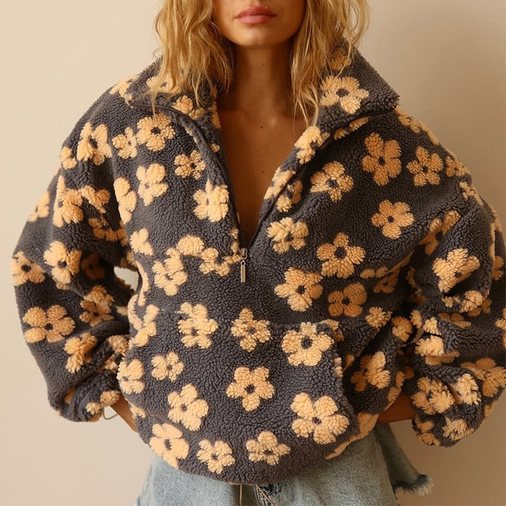 Suzan | Trui met bloemenprint