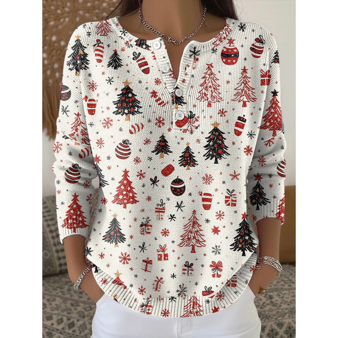 Sweter Świąteczny z Guzikami