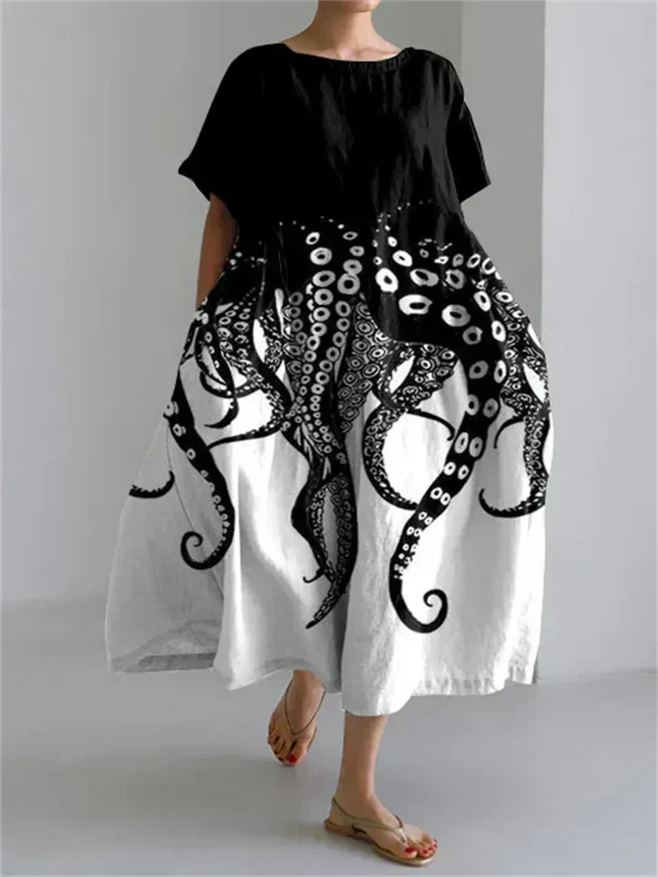 Ariane | Robe longue florale légère pour l'été