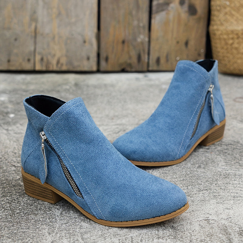Ivonne | Bottines kontraheret med fermeture éclair lateralt