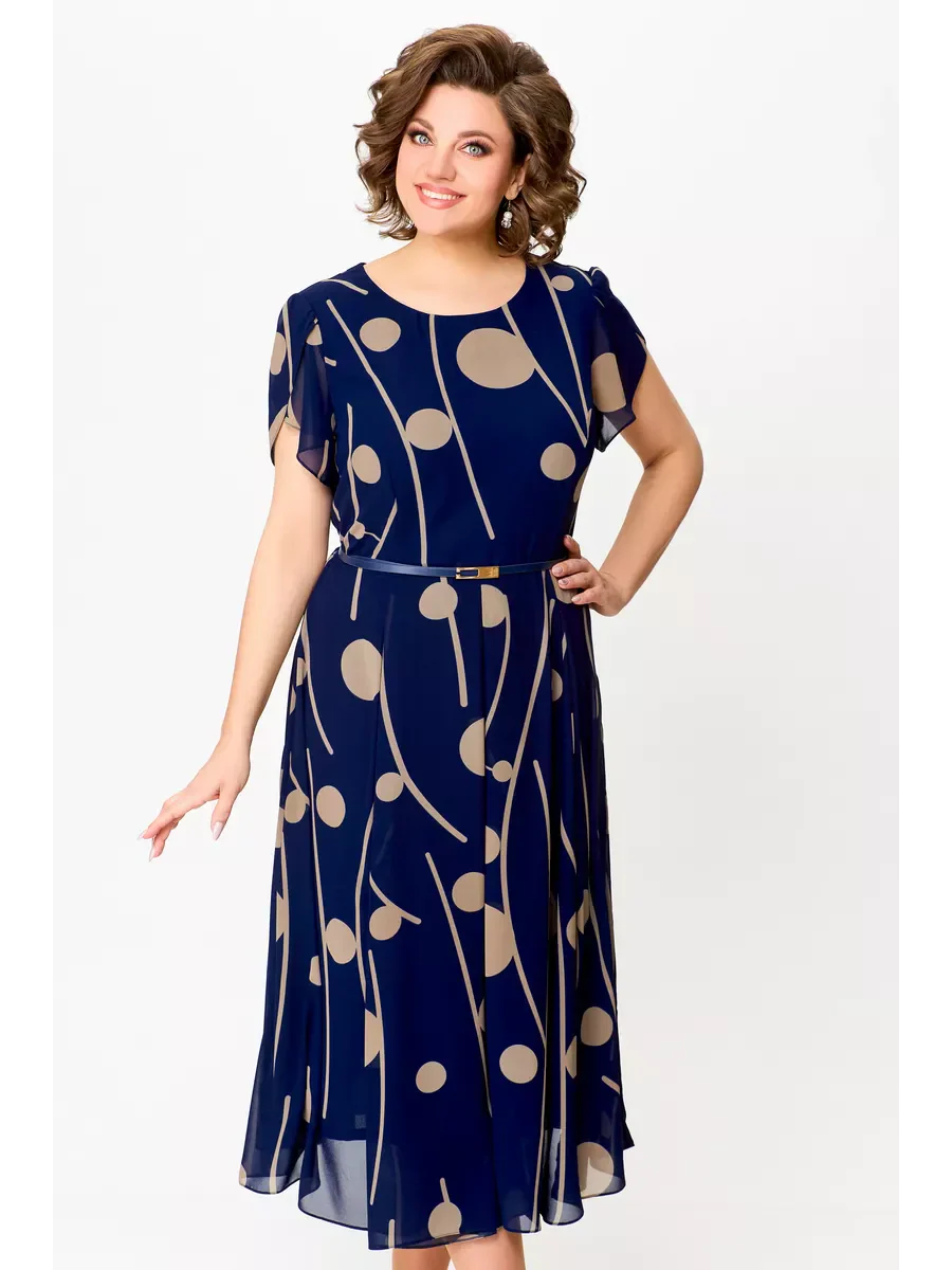Anouk | Robe midi fluide en mousseline élégante