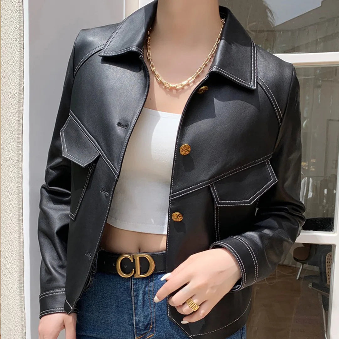Camille™ | Elegant print manteau