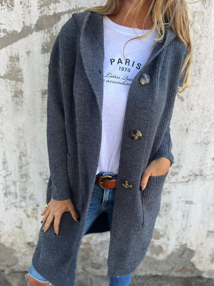 Sandrine | Cardigan long en maille douce